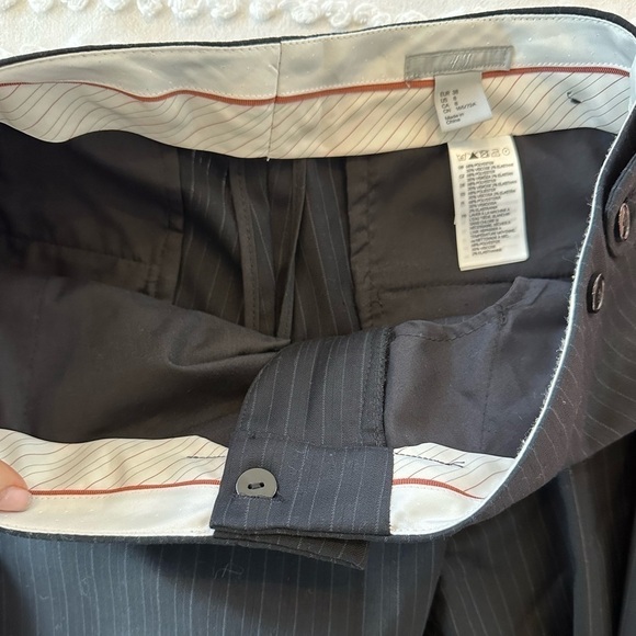 H&M Pinstripe Straight Leg Trousers - Picture 9 of 13